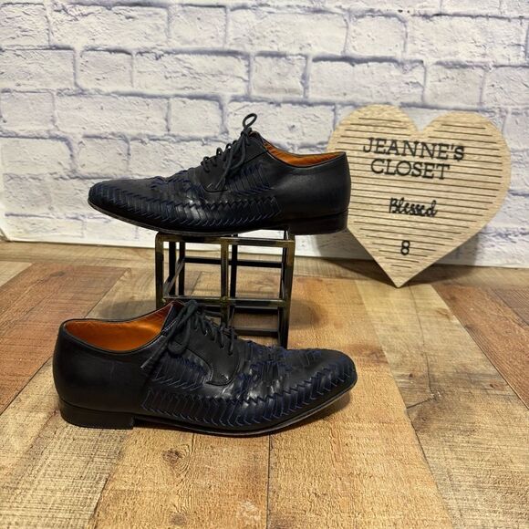 ETRO Woven Black w/ Blue Accent Men\'s Shoes Loafers Sz 41 US Sz 8 main image 7